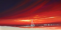 Cinnamon Clouds by Jonathan Shaw - Original Painting on Board sized 48x24 inches. Available from Whitewall Galleries